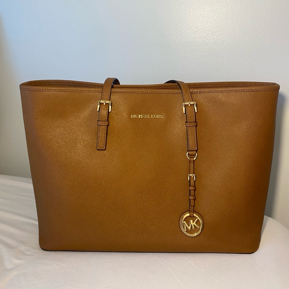Brown Michael Kors Handbag with Laptop Sleeve